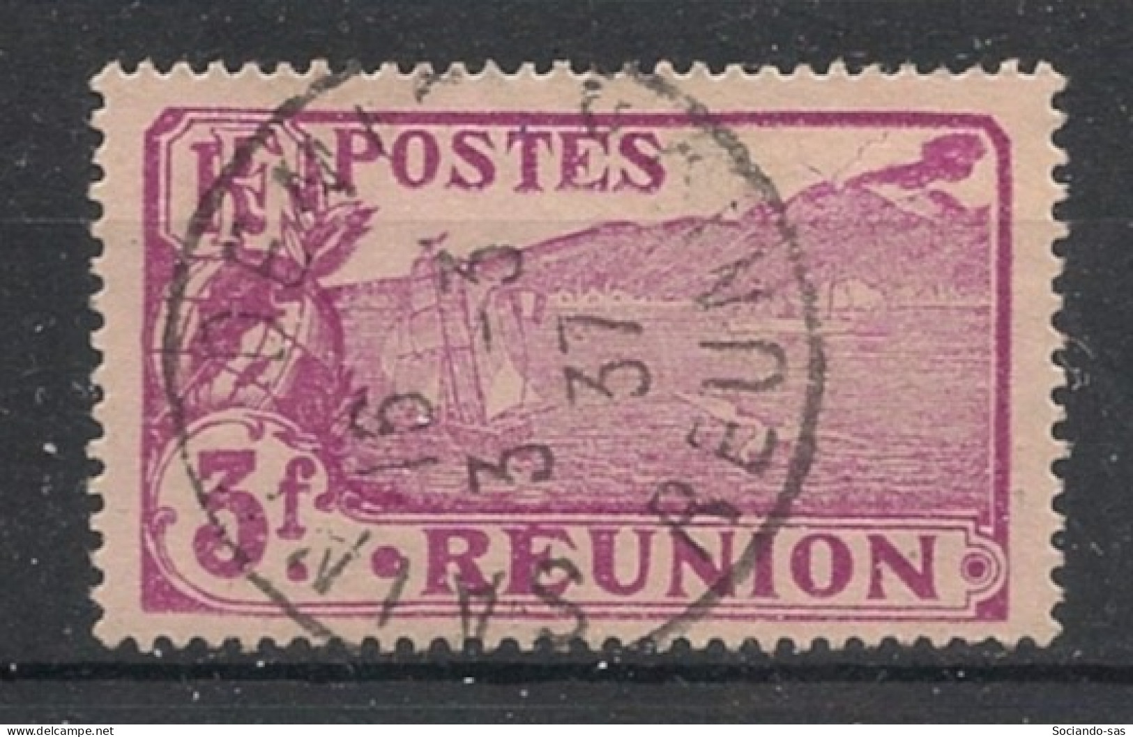 REUNION - 1928-30 - N°YT. 118 - Sainte-Rose 3f Lilas-rose - Oblitéré / Used - Usati
