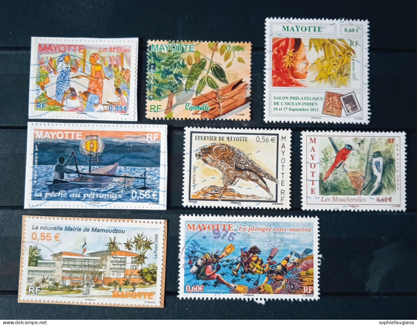 Lots De 8 Timbres De Mayotte Obl - Used Stamps