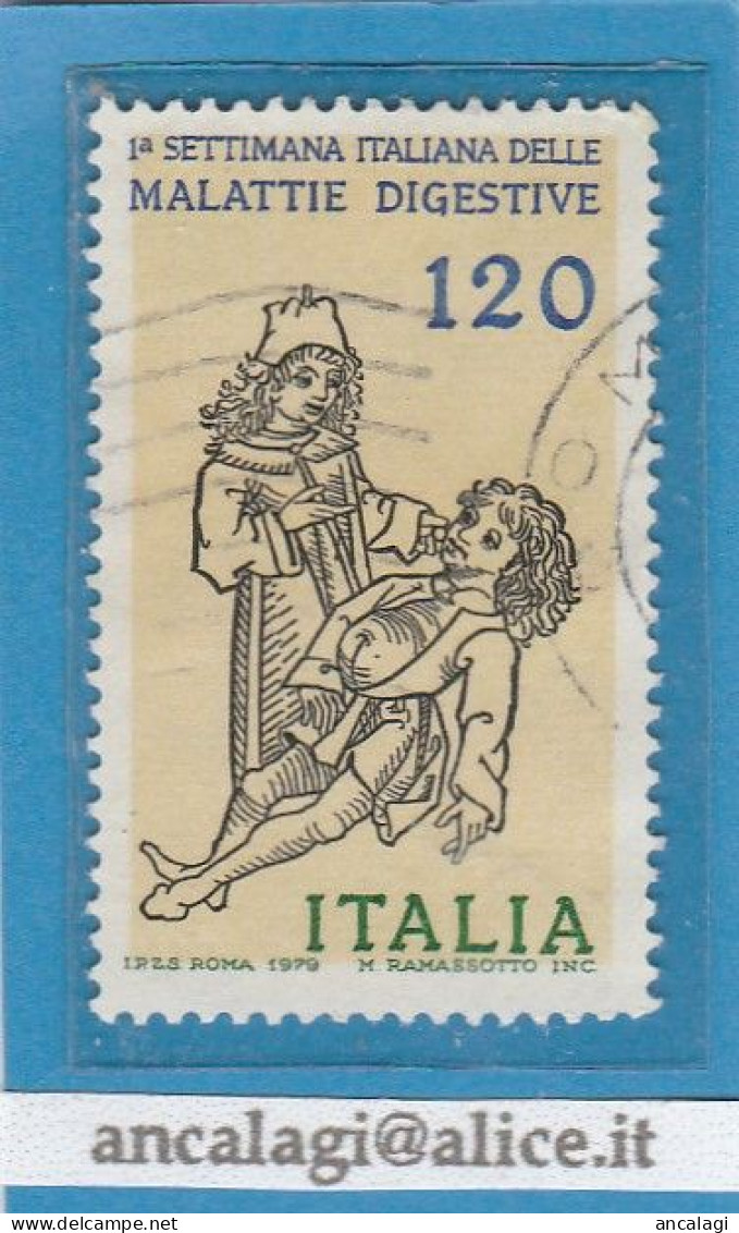 USATI ITALIA 1979 - Ref.0413 " SETTIMANA ITALIANA MALATTIVE DIGESTIVE" 1 Val. - - 1971-80: Used