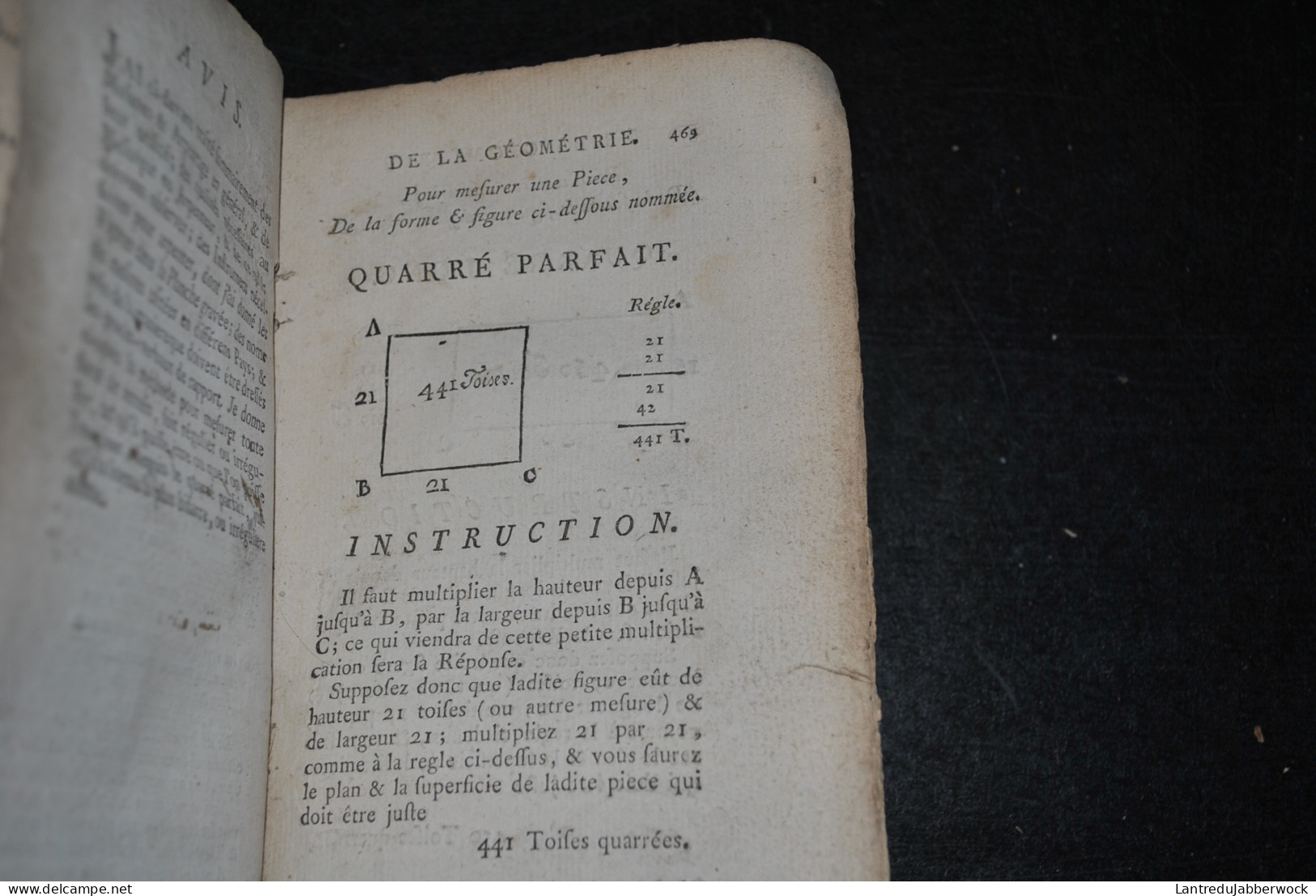 Arithmétique Edité en 1755 ? Imprimeur Imprimerie Chardon reliure cuir XVIIIè Tarif universel pour les franctions Traité