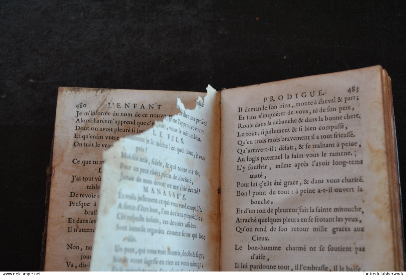 Recueil de poésies diverses Nouvelle édition revue corrigée Chez la veuve Etienne La Vertu 1733 Privilège du Roi Reliure