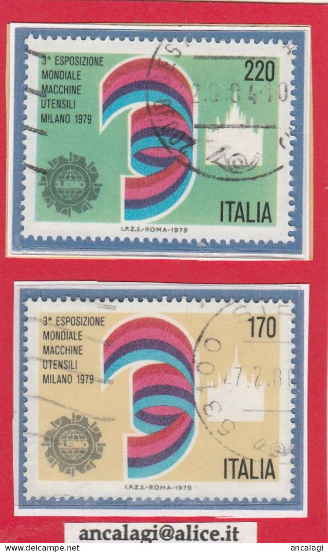 USATI ITALIA 1979 - Ref.0414 "ESPOSIZIONE MACCHINE UTENSILI" Serie Di 2 Val. - - 1971-80: Used