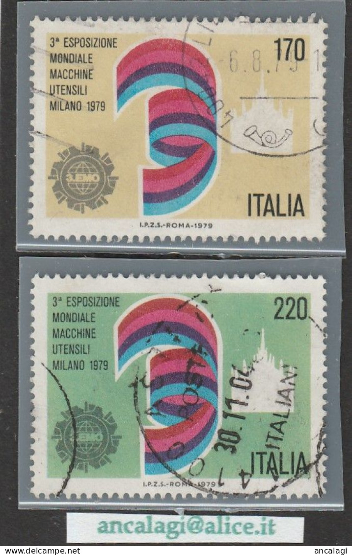 USATI ITALIA 1979 - Ref.0414A "ESPOSIZIONE MACCHINE UTENSILI" Serie Di 2 Val. - - 1971-80: Used