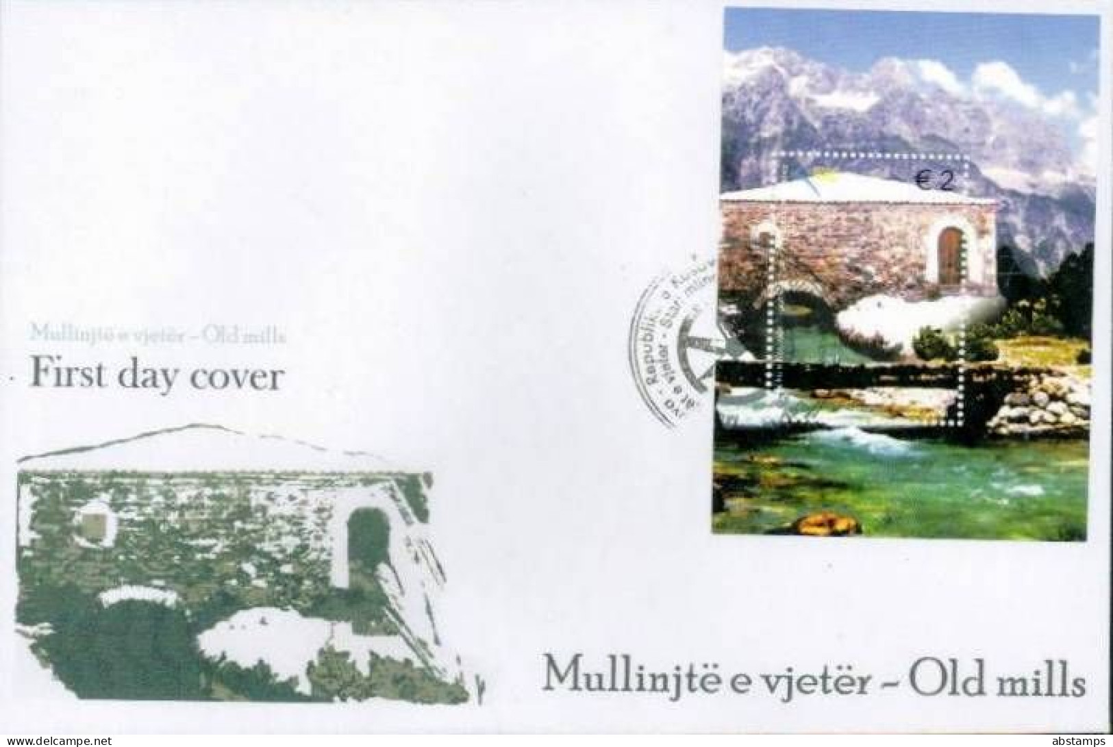 Kosovo Stamps 2011. Old Mills. FDC Block MNH - Kosovo