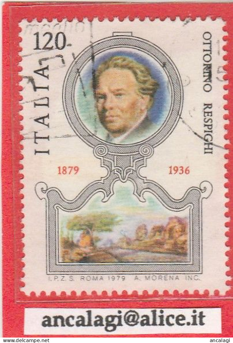 USATI ITALIA 1979 - Ref.0415 "OTTORINO RESPIGHI" 1 Val. - - 1971-80: Gebraucht