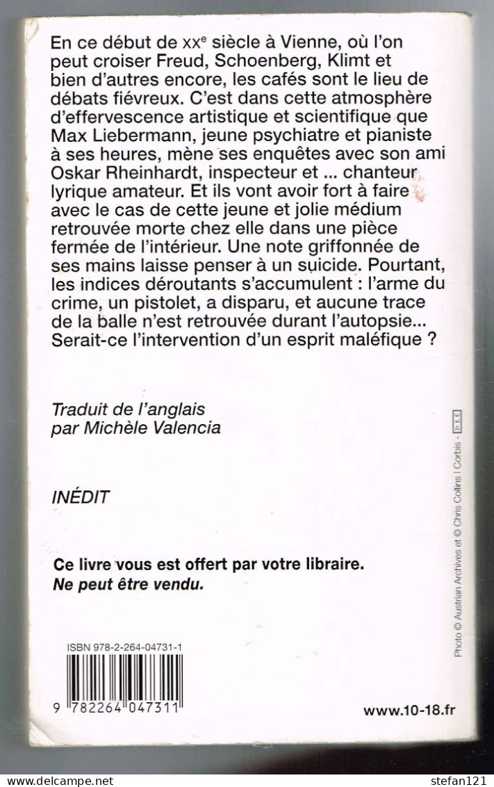 La Justice De L'inconscient - Frank Tallis - 2007 - 448 Pages 17,7 X 10,8 Cm - 10/18 - Grands Détectives