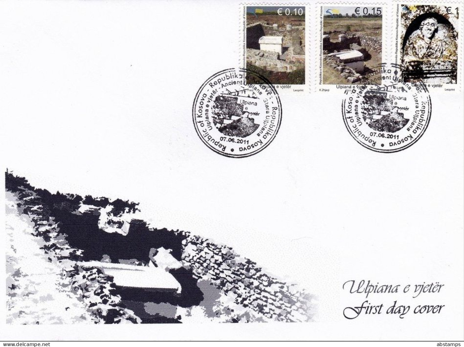 Kosovo Stamps 2011. Archeology - Ancient Ulpiana. FDC MNH - Kosovo