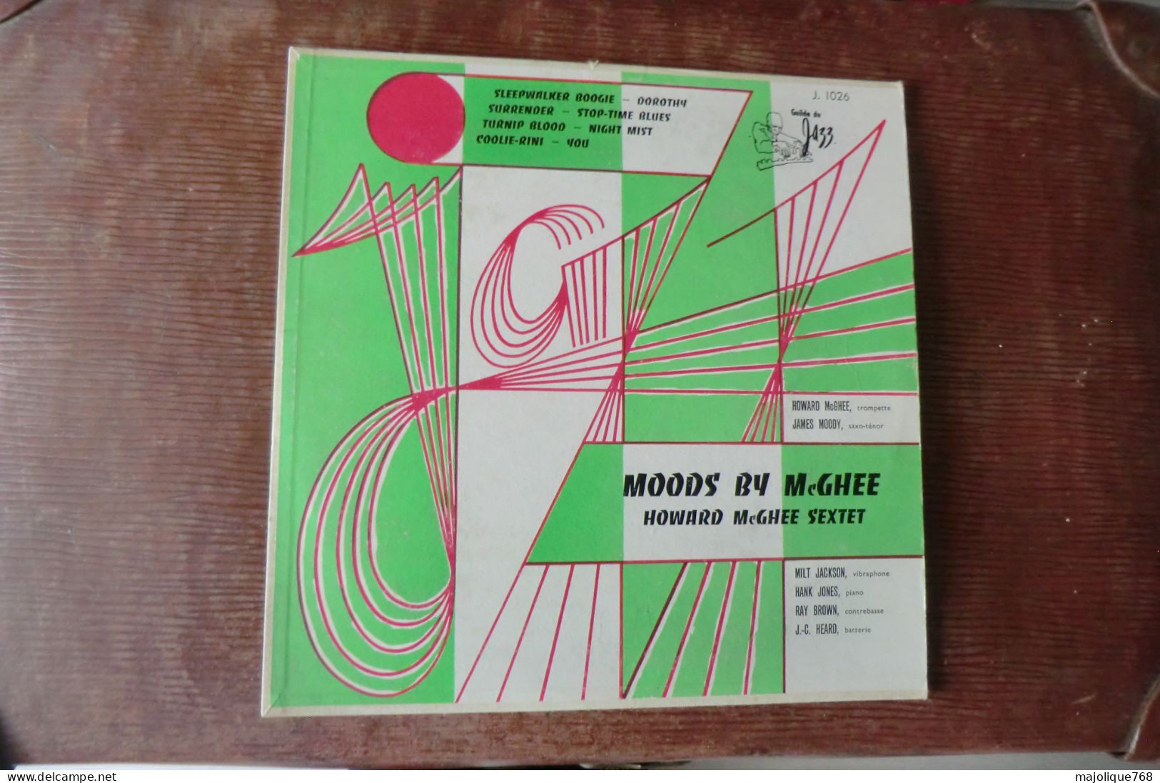 Disque De Howard McGhee Sextet Avec James Moody - Moods By McGhee - Guilde Jazz J. 1026 - France 1957 - Jazz