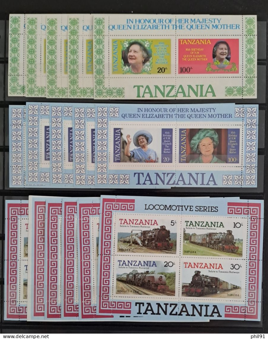 TANZANIE    Lot De Blocs Et Mini Feuilles  ** - Tanzania (1964-...)