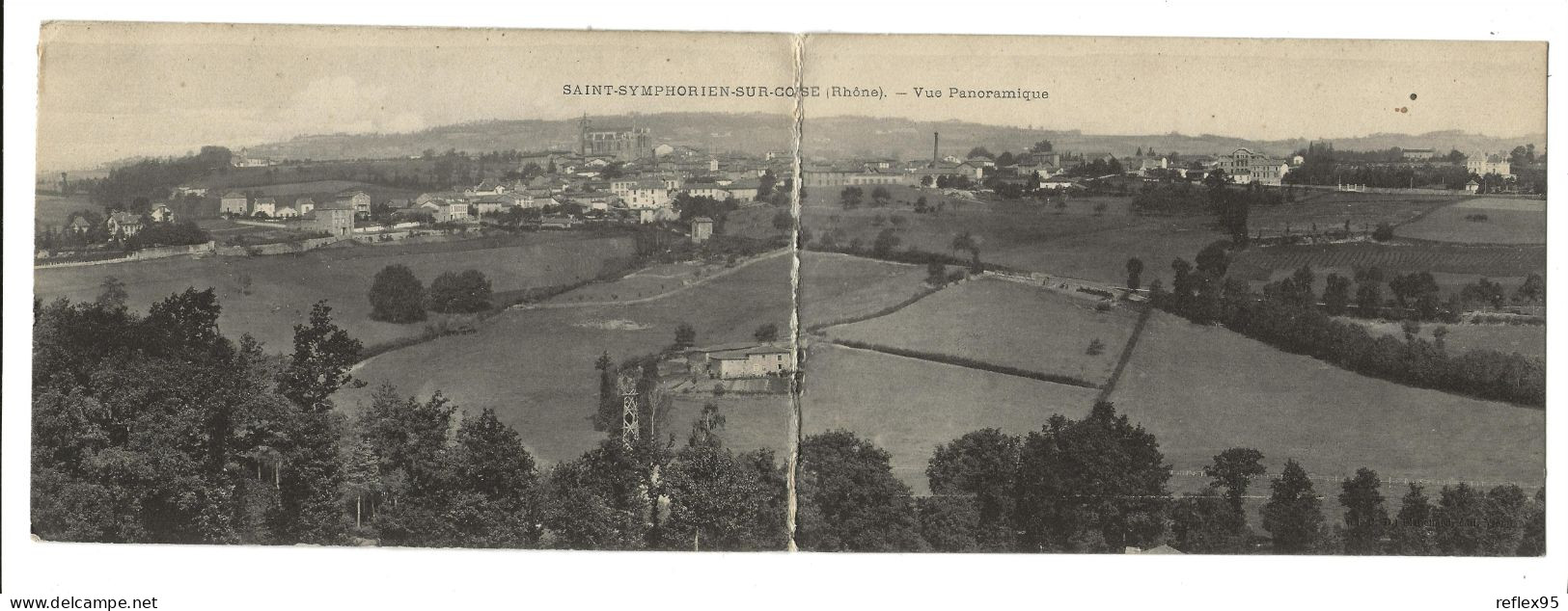 SAINT SYMPHORIEN SUR COISE - Carte Panoramique - Saint-Symphorien-sur-Coise