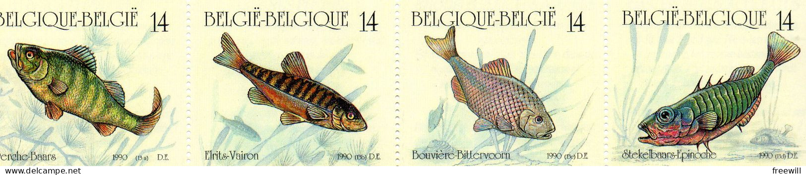 Belgique België Poissons Vissen Fishes 1990 XXX - 1953-2006 Modernes [B]