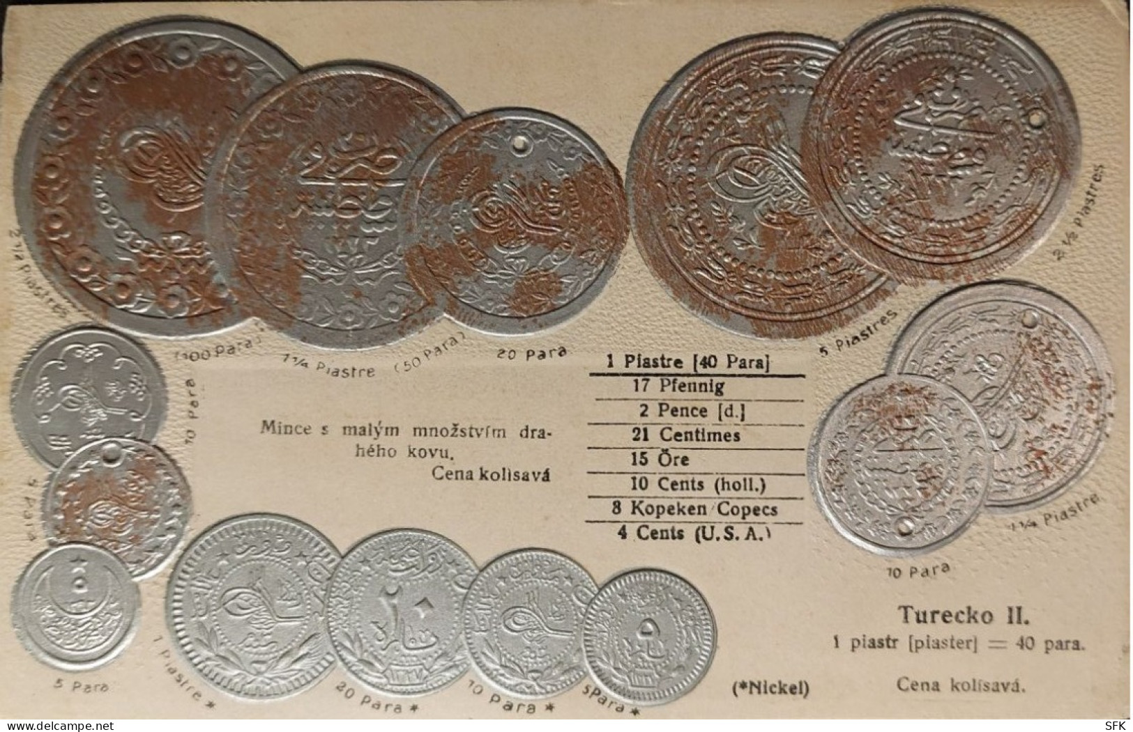 Turkey, Coins I- VF,  763 - Monnaies (représentations)