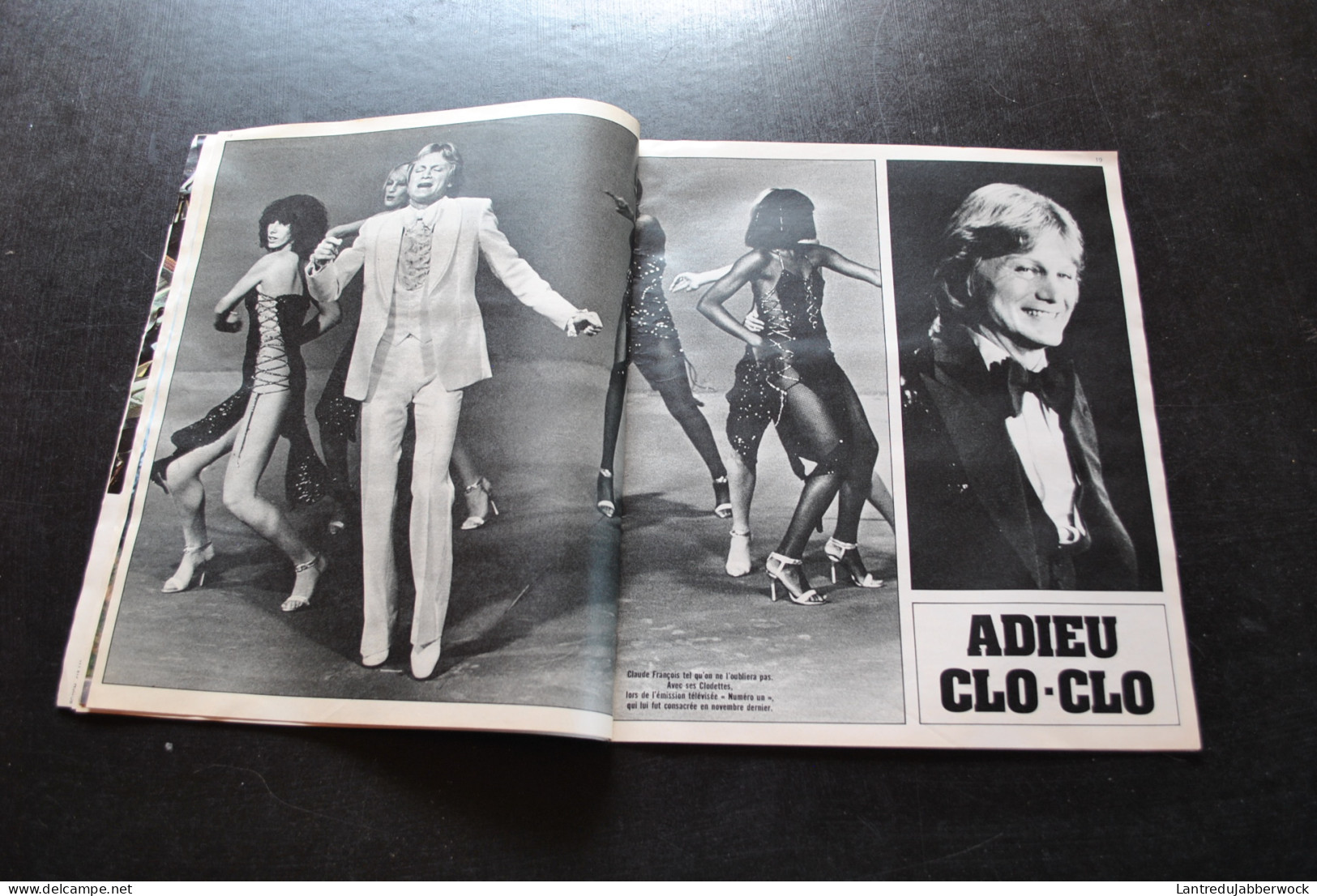 Lot De 2 Revues Le Soir Illustré 16 Mars 1978 Adieu Clo-Clo + 23 Mars 1978 Claude François Ses Funérailles Interview - People