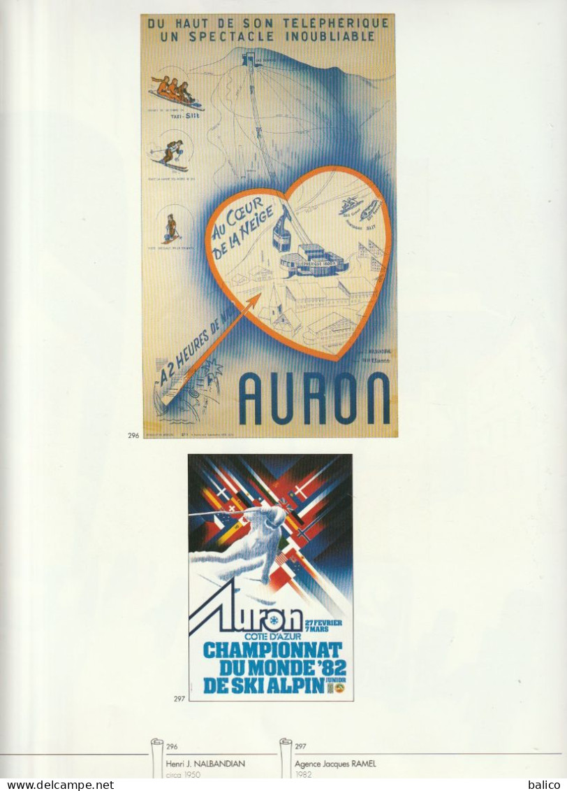 Page Du Livre "AFFICHES D'AZUR" Alpes Maritimes  (  Pages 245 ) AURON - Afiches
