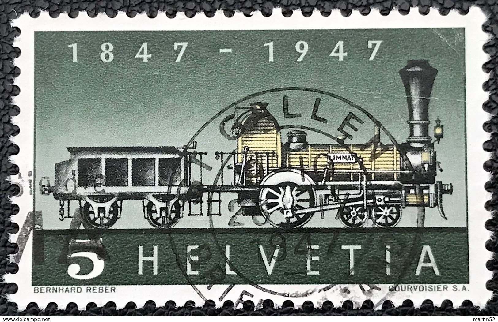 Schweiz Suisse 1947: Zu 277.2.01   Mi 484 Yv 441 Varieté Rayon Manquant ST.GALLEN  (Zu CHF 325.00) - Variétés