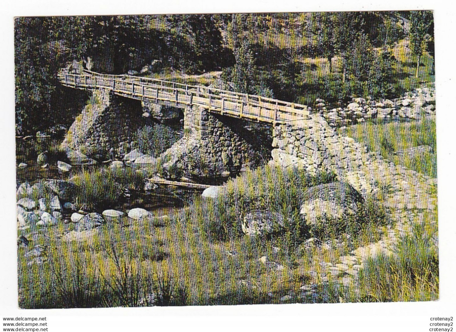 30 DOURBIES Entre Le Vigan Et Trèves N°1 599 6 Passerelle Sur La Dourbie Postée De ALZON En 1977 - Le Vigan