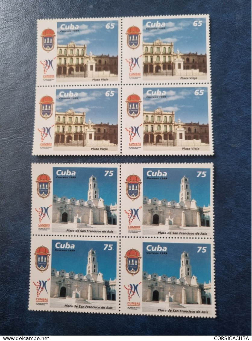 CUBA  NEUF  1999   CUMBRE  IBEROAMERICANO  //  PARFAIT  ETAT  //  1er  CHOIX  //  Bloc De 4 - Unused Stamps