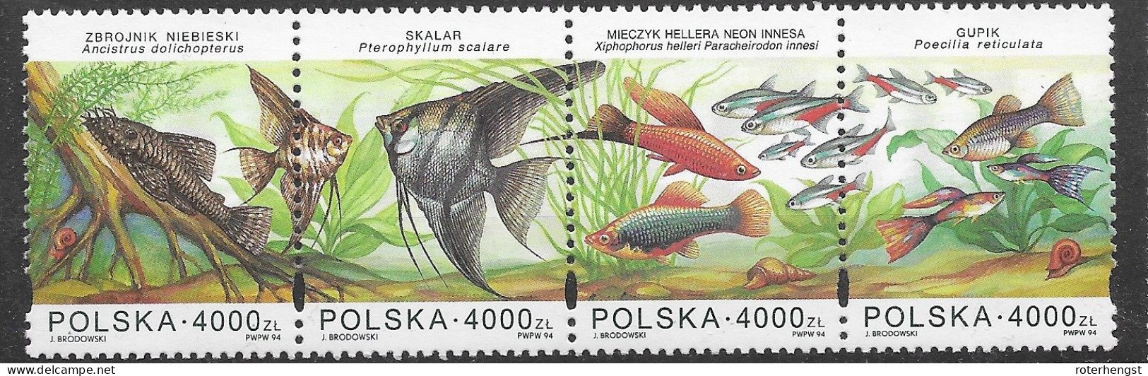 Poland Mnh ** Fish Set 1994 - Nuevos