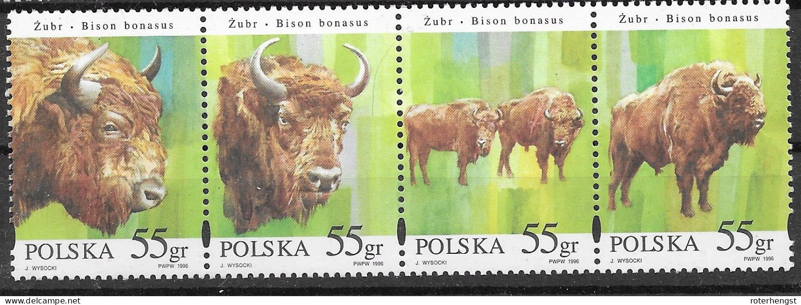 Poland Mnh ** Buffalo Set 1995 - Neufs