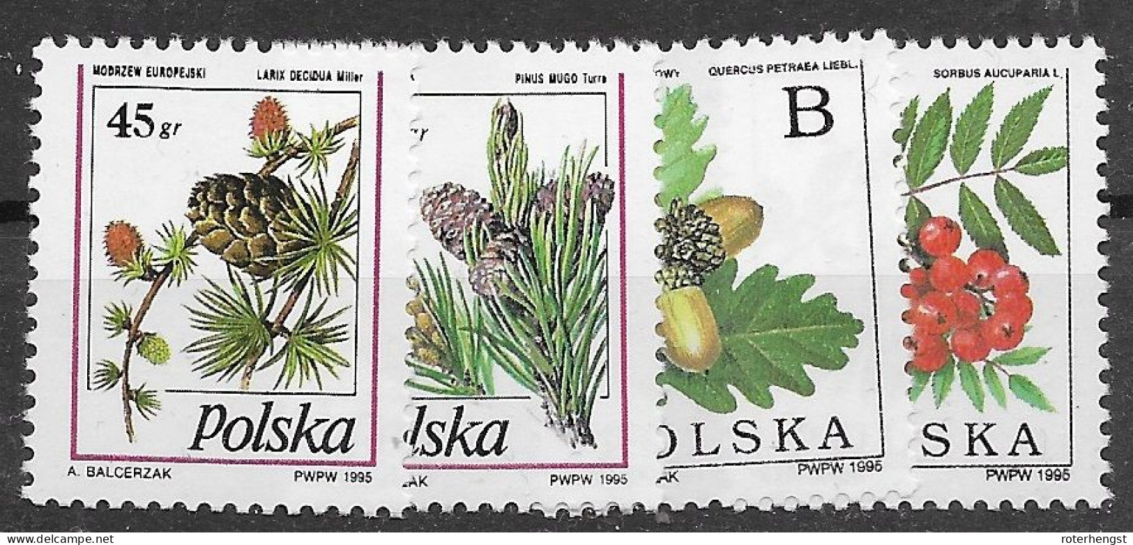 Poland Mnh ** Plants Set 1995 - Ungebraucht