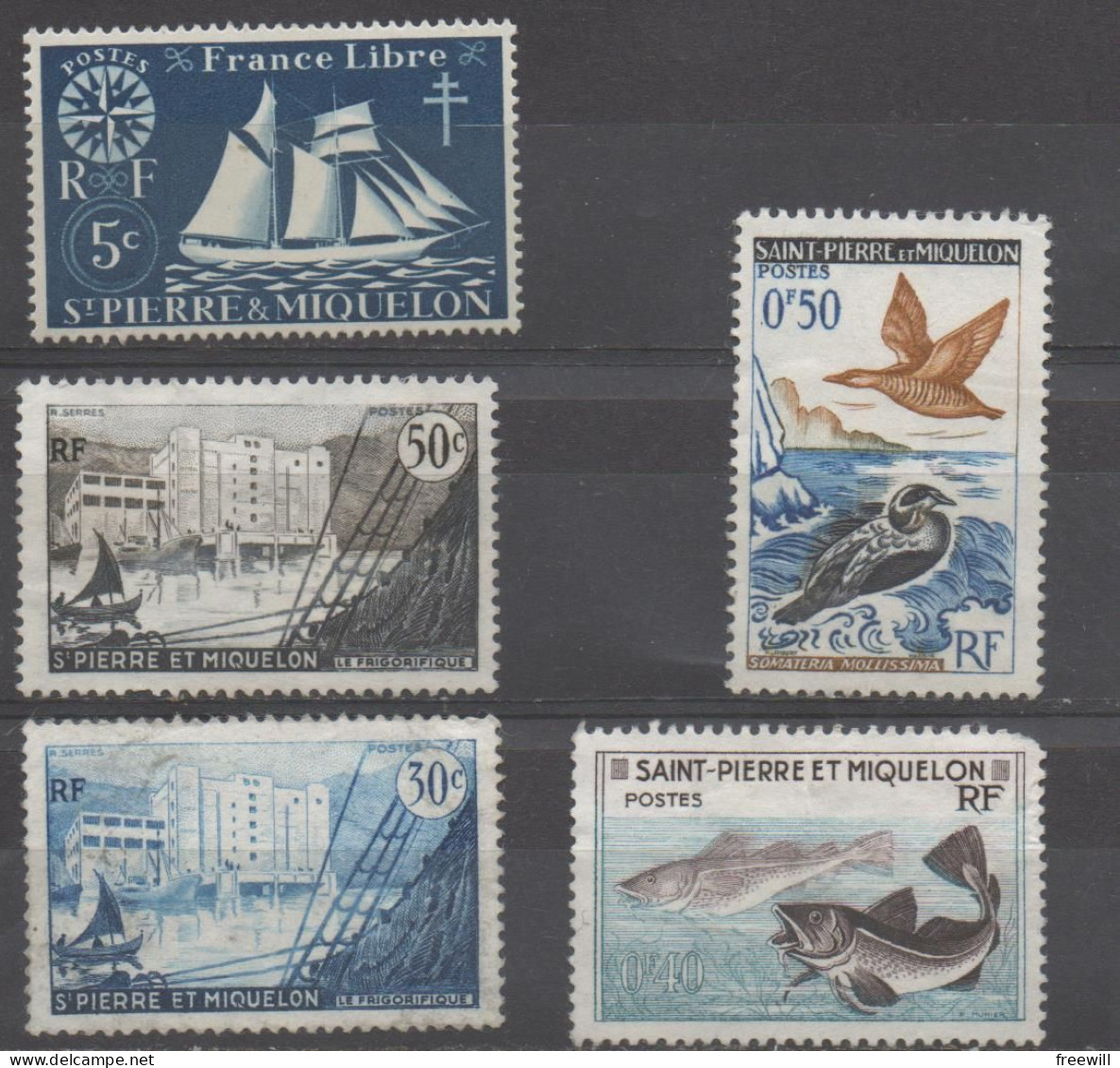 Saint-Pierre Et Miquelon Timbres Divers - Various Stamps -Verschillende Postzegels - Ongebruikt