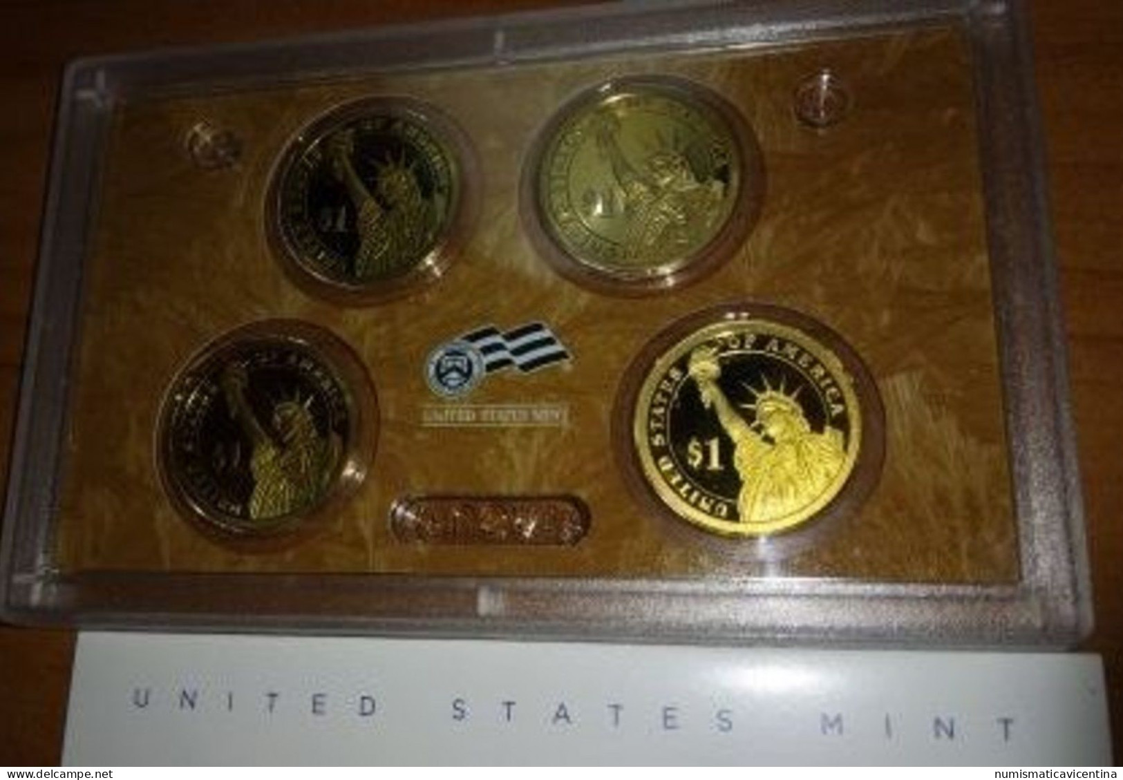 America  Set 2009 S  Cent Five Cents Dime Quarter +  Half + One Dollars USA Presidents America States Proof - Proof Sets