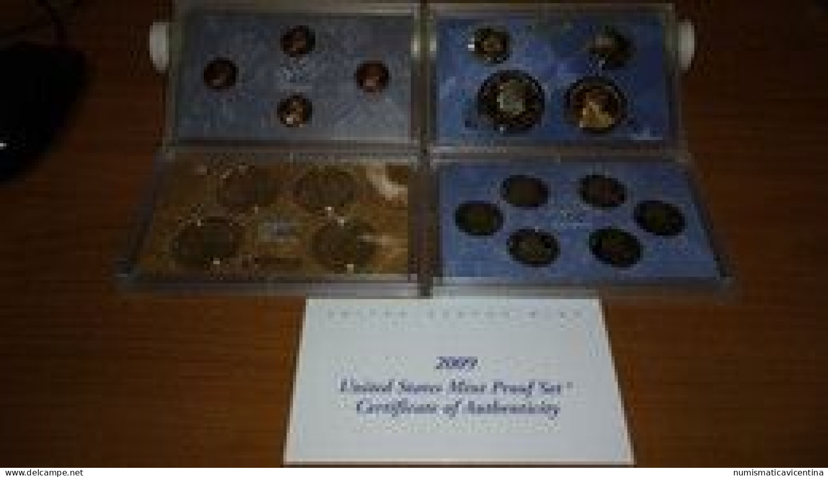 America  Set 2009 S  Cent Five Cents Dime Quarter +  Half + One Dollars USA Presidents America States Proof - Proof Sets