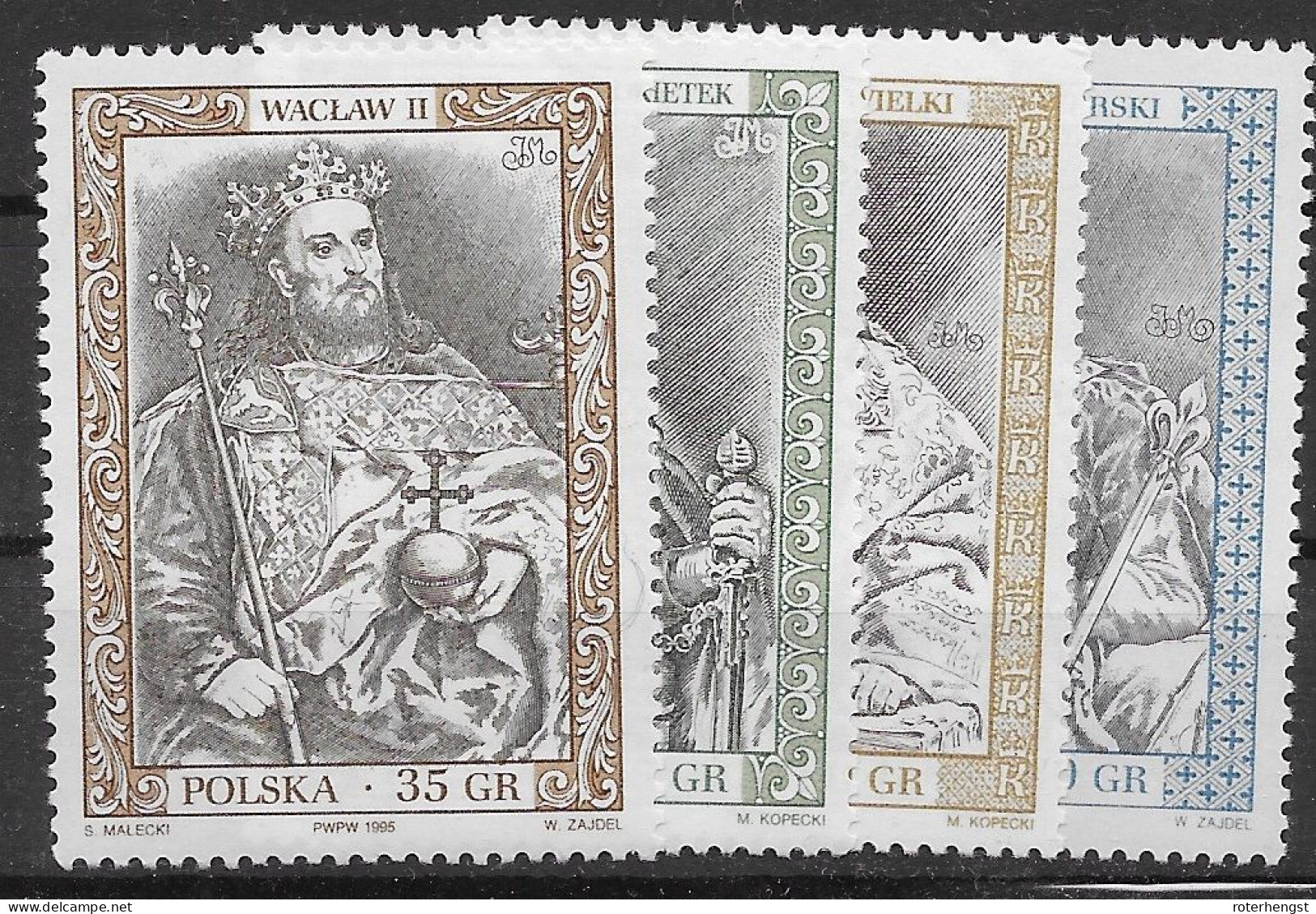 Poland Mnh ** Kings Set 1995 - Nuevos