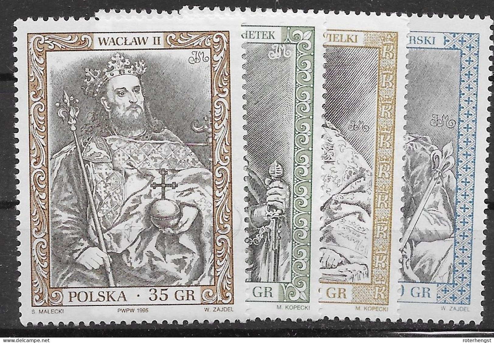 Poland Mnh ** Kings Set 1995 - Unused Stamps
