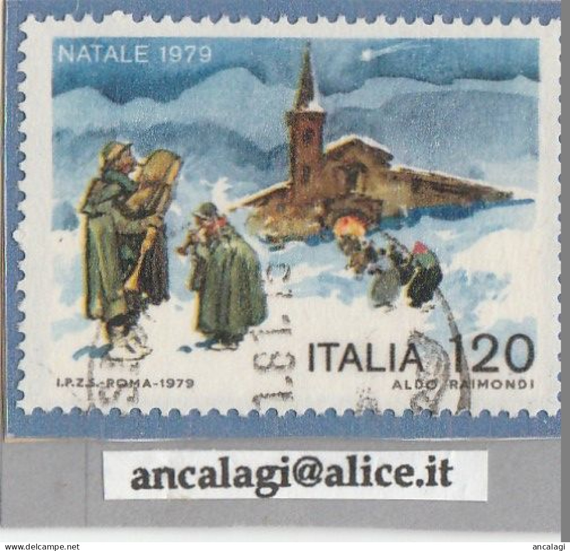 USATI ITALIA 1979 - Ref.0420A "NATALE" 1 Val. - - 1971-80: Used