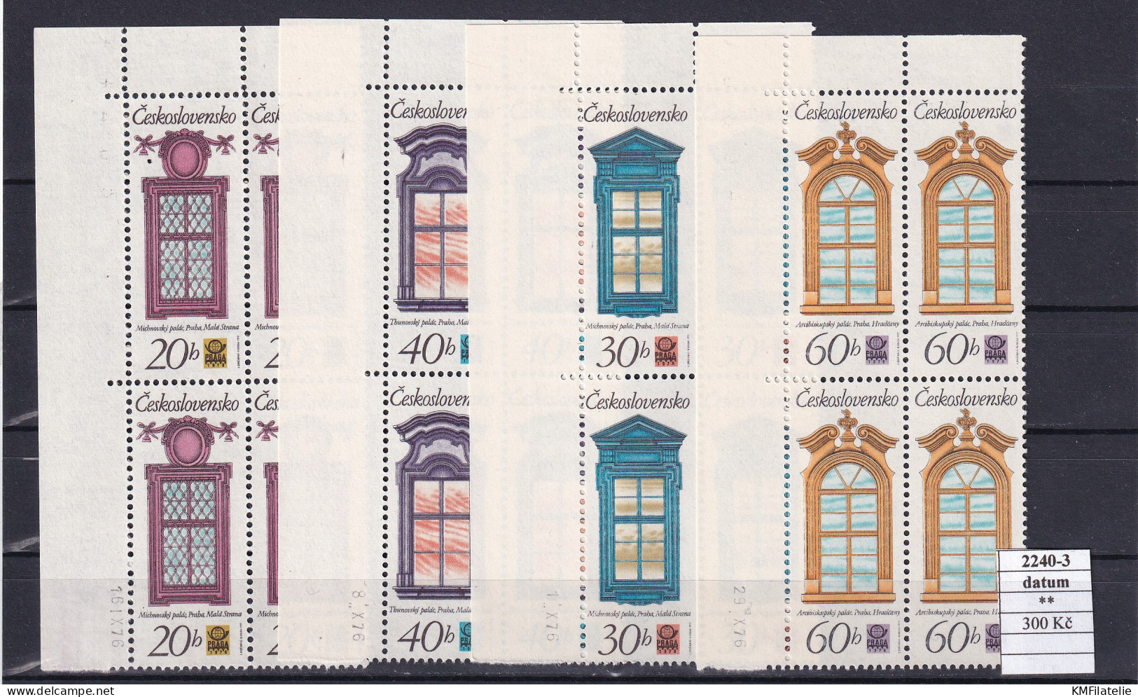 Czechoslovakia Pofis 2240-3 Print Date MNH - Unused Stamps