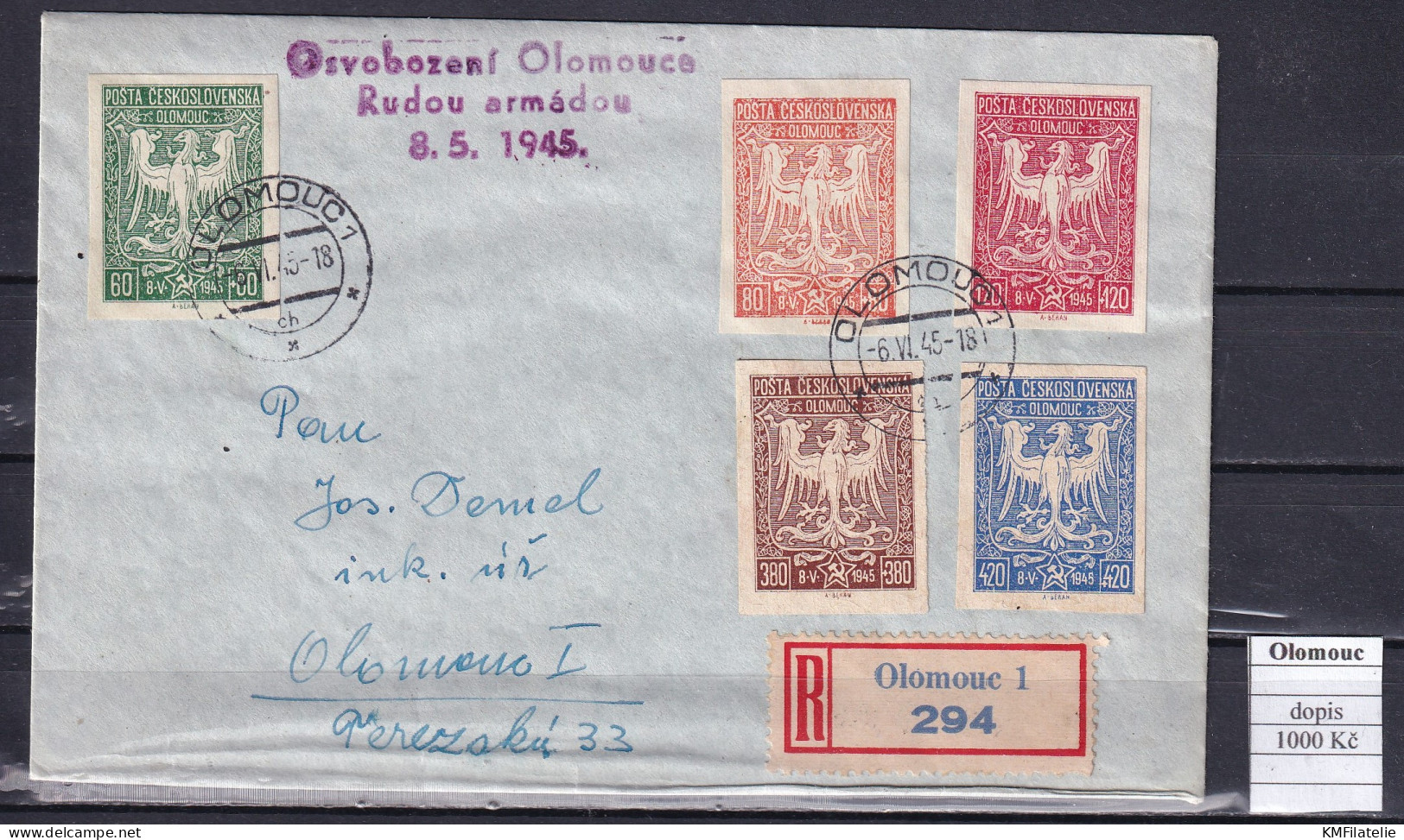 Local Issues Olomouc Cover - Unused Stamps