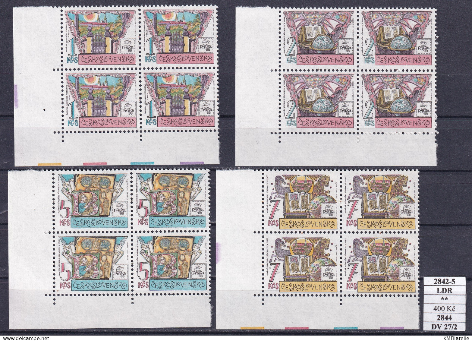 Czechoslovakia Pofis 2842-5 LDR 2844 DV 27/2 MNH - Unused Stamps