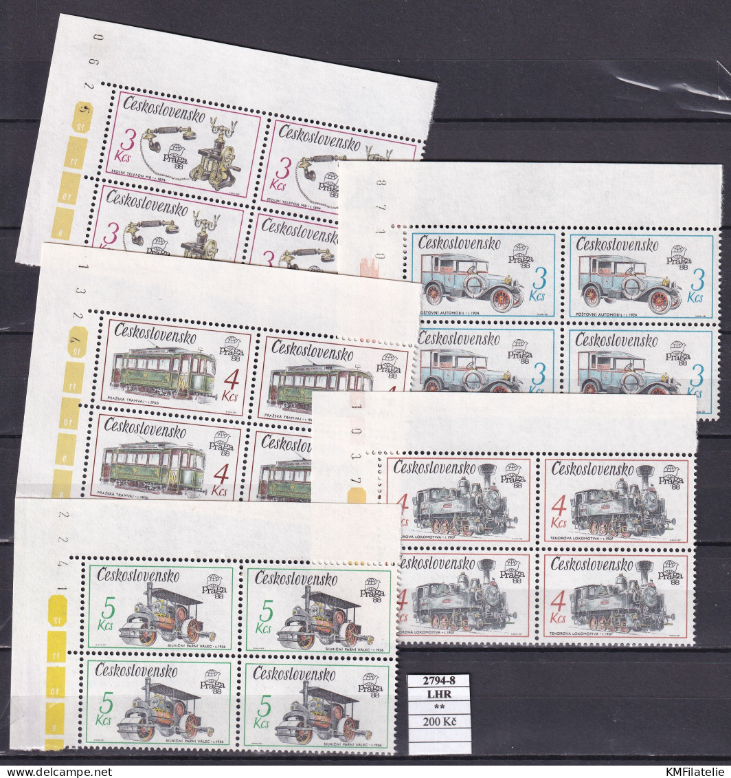 Czechoslovakia Pofis 2794-8 LHR MNH - Unused Stamps
