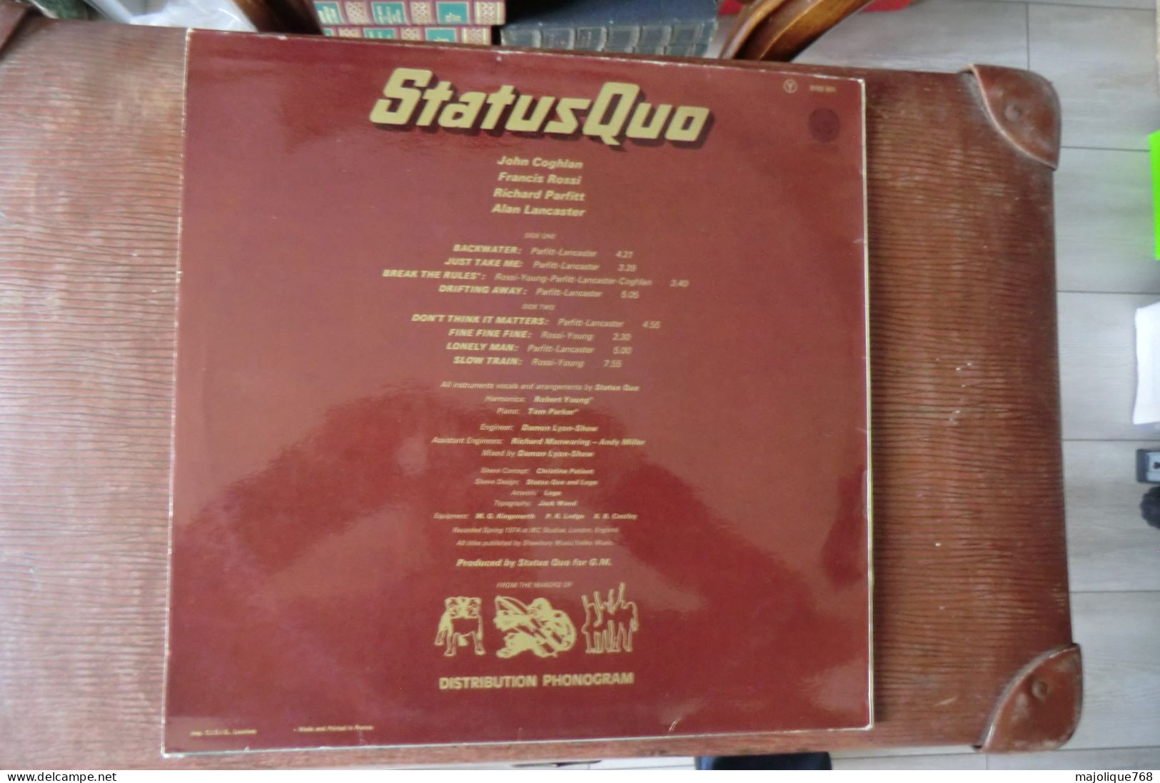 Disque De Status Quo - Quo - Vertigo 9102 001 - France 1974 - Rock