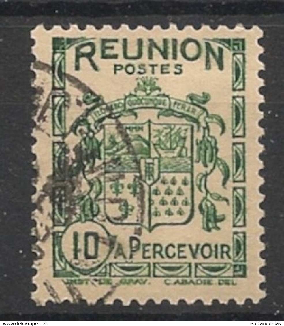 REUNION - 1933 - Taxe TT N°YT. 17 - 10c Vert - Oblitéré / Used - Timbres-taxe