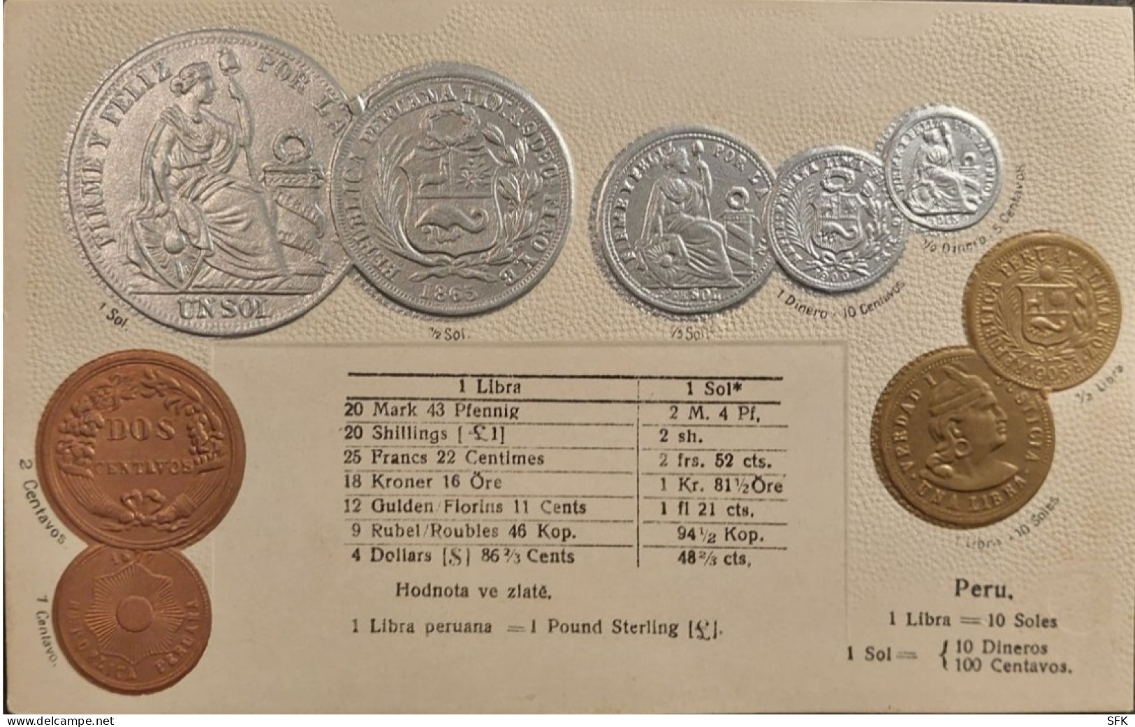 Peru, Coins I- VF,  771 - Monnaies (représentations)