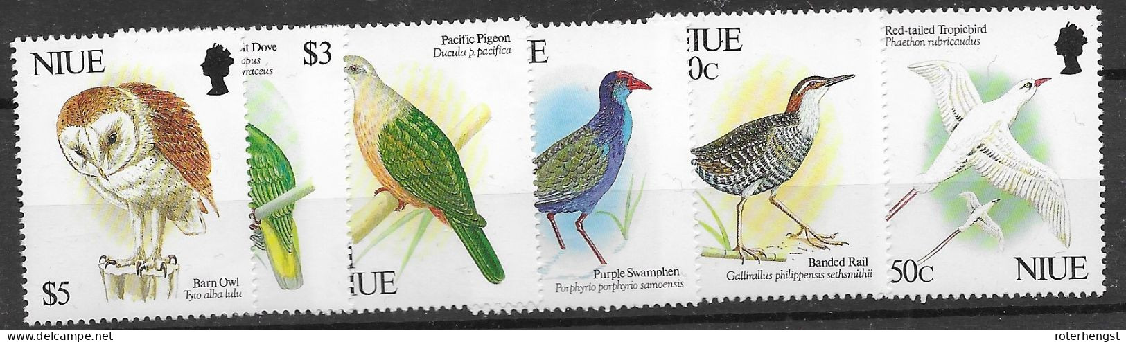 Niue High Values From Good Bird Set Mnh ** 19 Euros 1992 - Niue