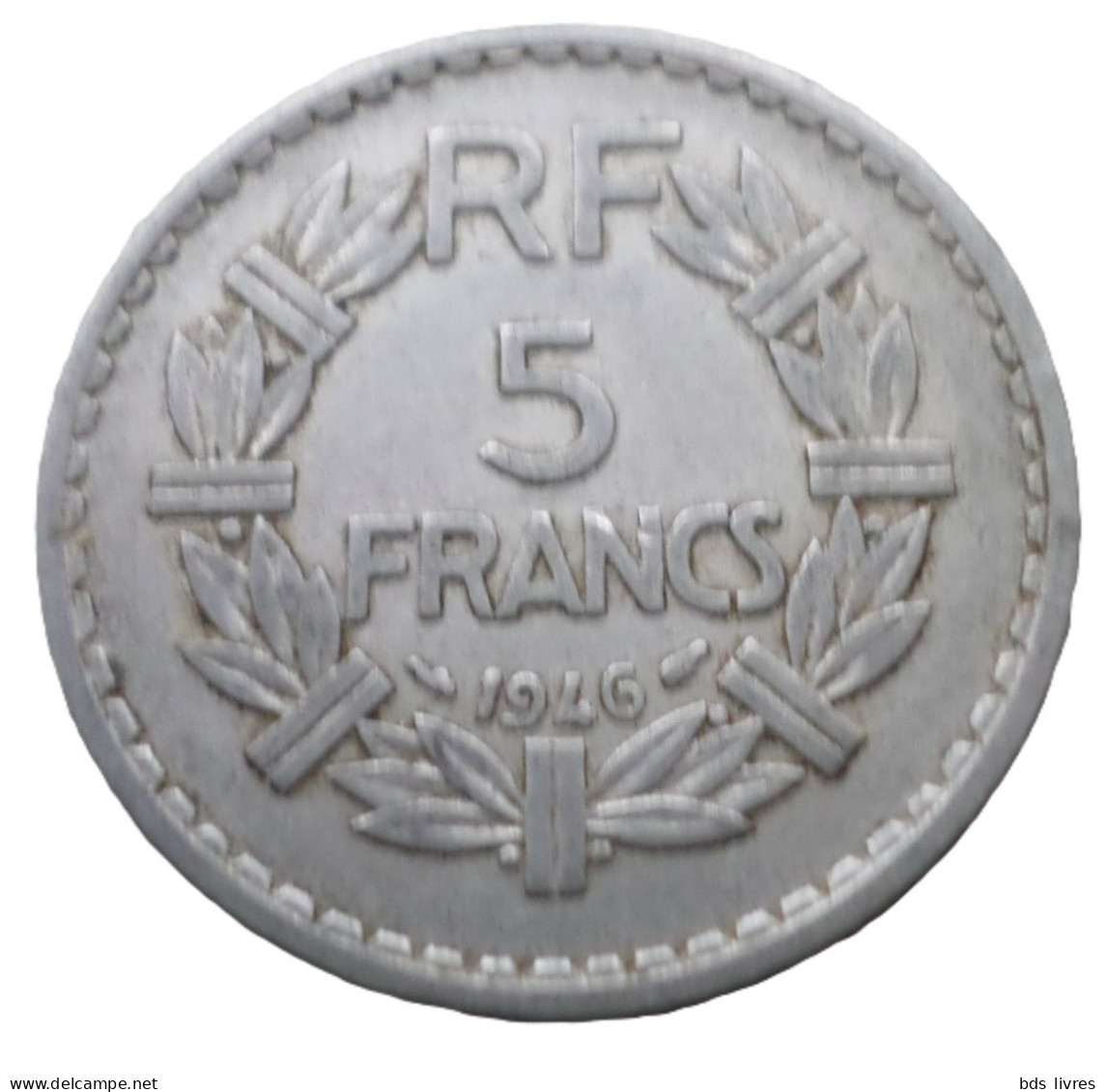 FRANCE.... 5 Francs Lavrillier -année 1946    Pièce Non Nettoyée - Et Patinée (voir Images) - 5 Francs