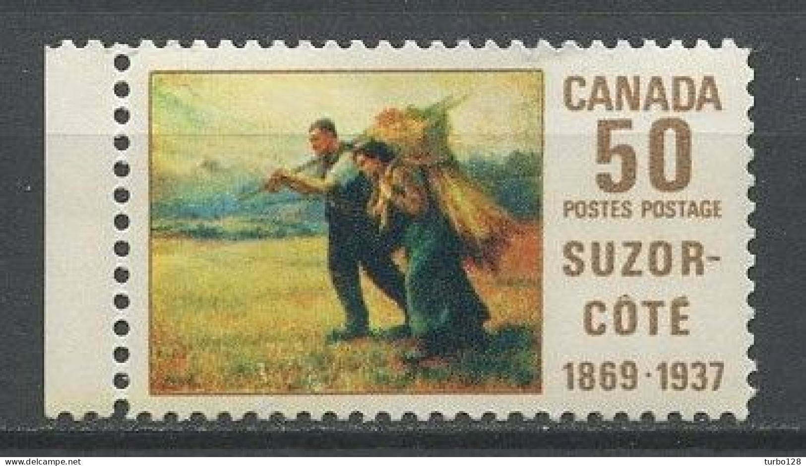 CANADA 1969 N° 413 ** Neuf MNH Superbe C 5.50 € Peinture Painting Aurèle De Foy Suzor-Coté Récolte Agriculture - Unused Stamps