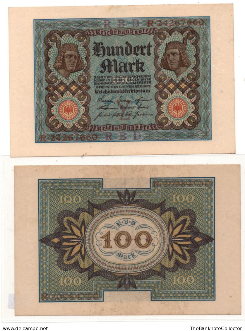 Germany 100 Mark 1920 P-69 AUNC-UNC - Other & Unclassified