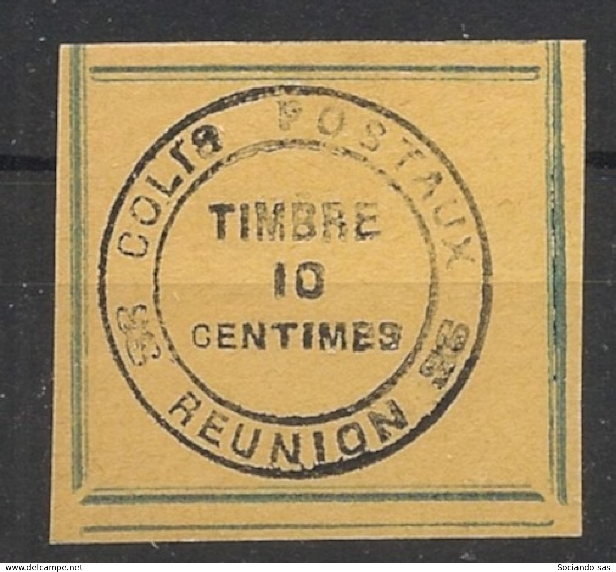 REUNION - 1894 - Colis Postaux CP N°YT. 6 - 10c - Papier Jaunâtre Cadre Bleu - Neuf Luxe ** / MNH - Nuevos