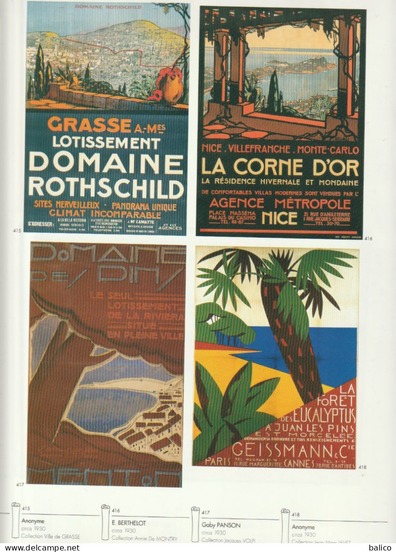 Pages Du Livre "AFFICHES D'AZUR" Alpes Maritimes  ( Recto Verso, Pages 227/328 ) - Afiches