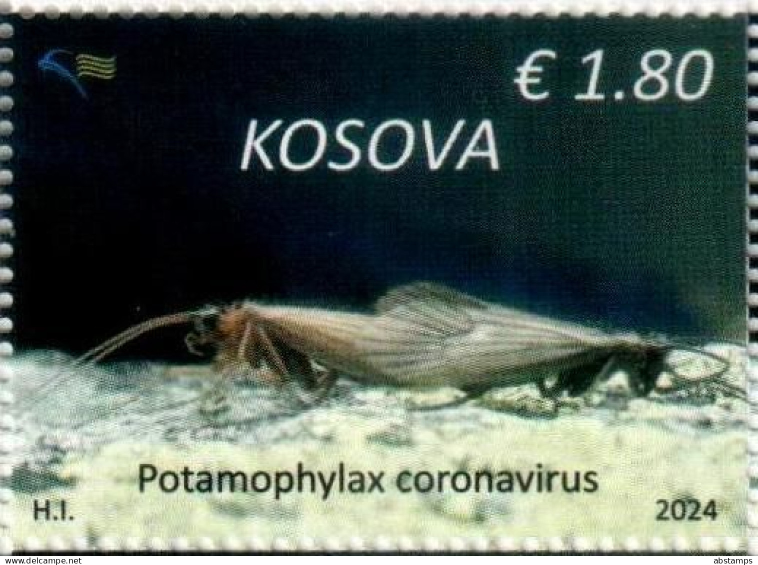 Kosovo Stamps 2024. Endemic Fauna: Potamophylax Coronavirus. Set MNH - Kosovo