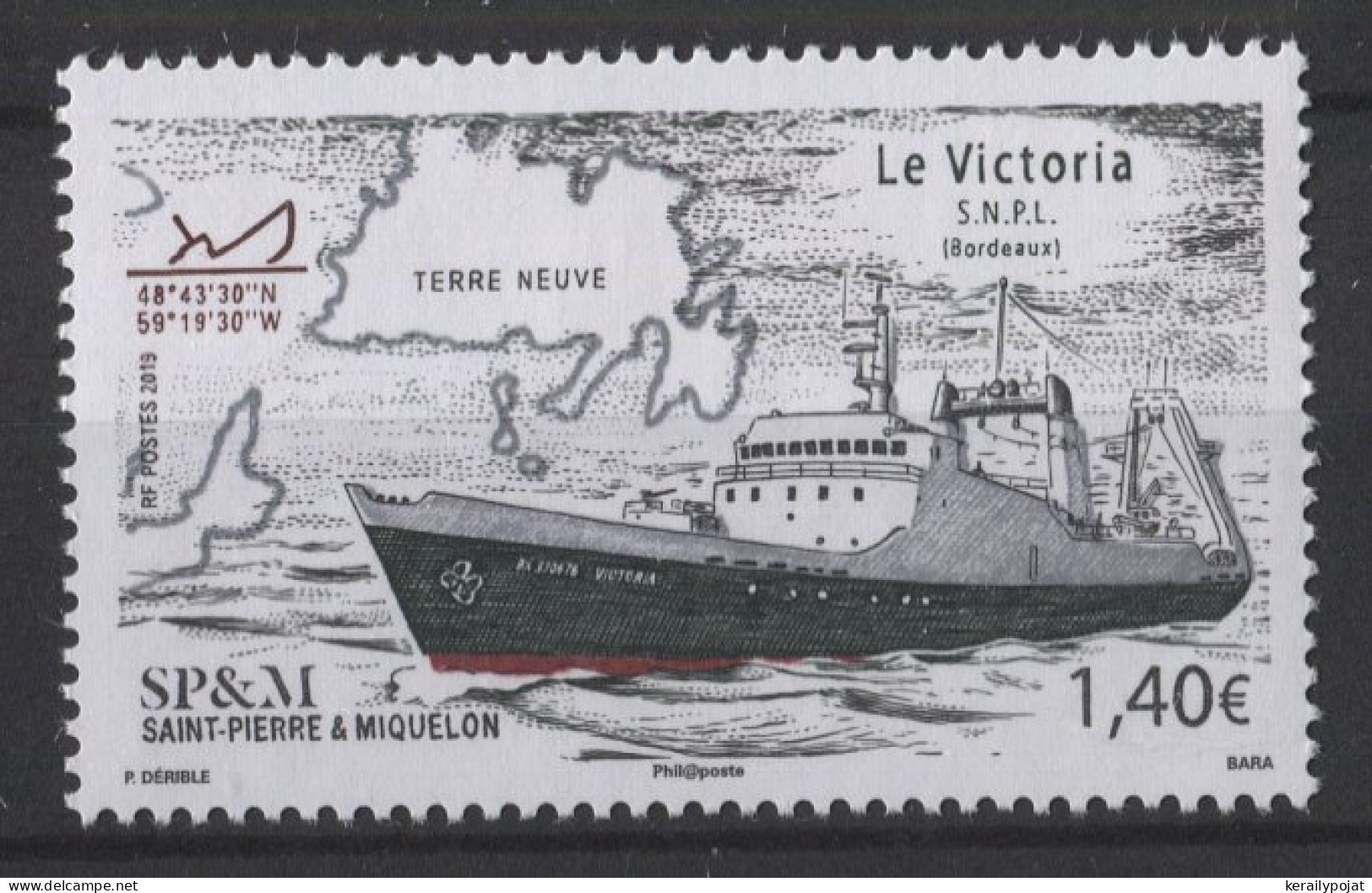 St.Pierre & Miquelon - 2019 Ships (I) MNH__(TH-26181) - Ongebruikt