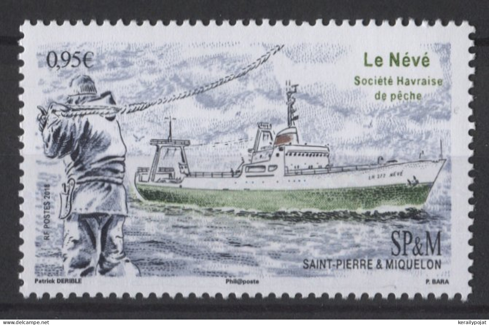 St.Pierre & Miquelon - 2018 Fishing Vessels MNH__(TH-26160) - Nuovi