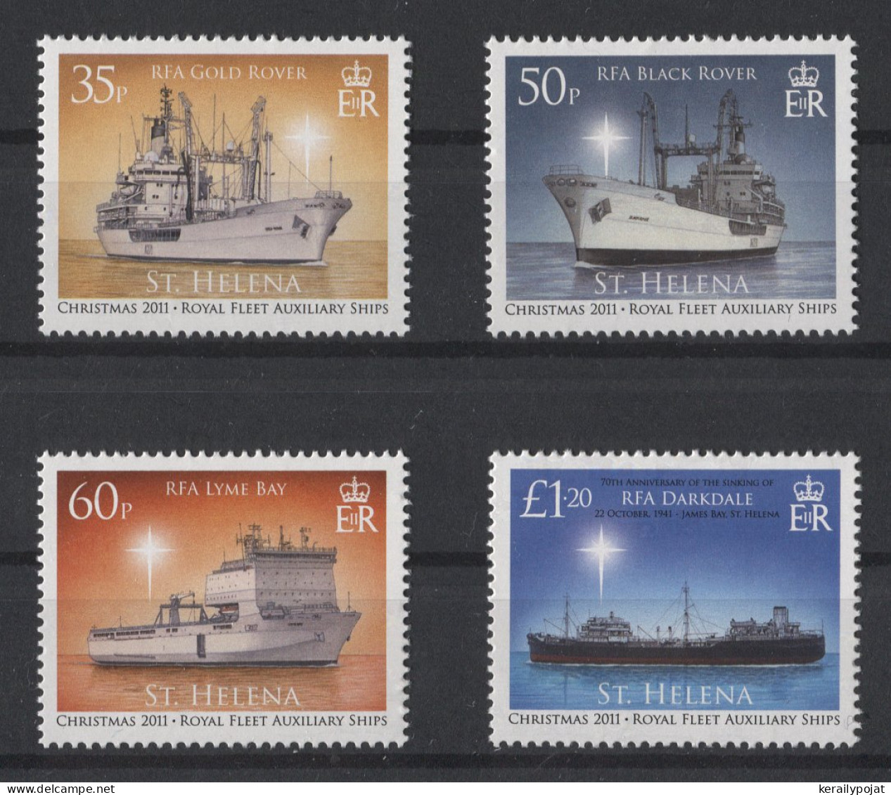 St.Helena - 2011 Auxiliary Ships Of The Royal Fleet MNH__(TH-26500) - Saint Helena Island