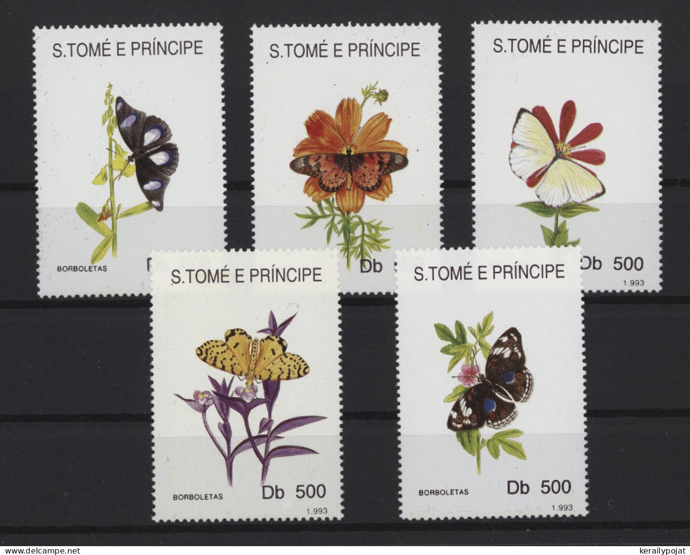 St. Thomas & Prince - 1993 Butterflies MNH__(TH-26953) - St. Thomas & Prince