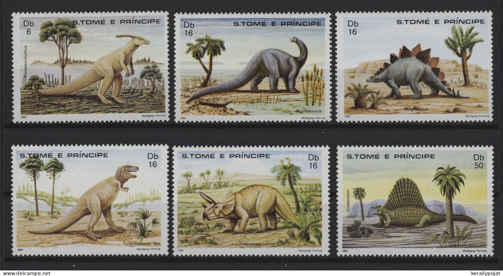 St. Thomas & Prince - 1982 Extinct Animals MNH__(TH-24514) - St. Thomas & Prince