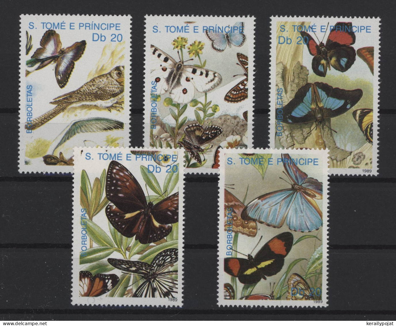 St. Thomas & Prince - 1989 Butterflies MNH__(TH-26951) - St. Thomas & Prince